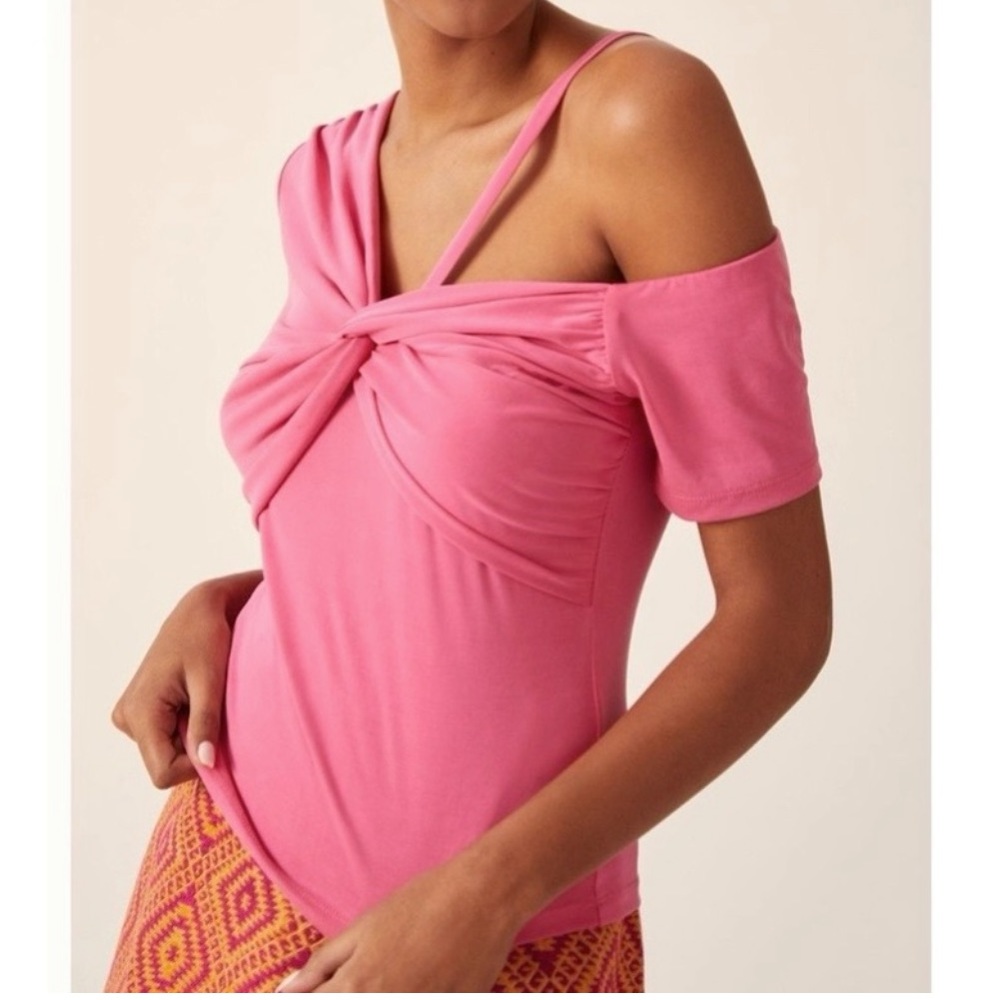 *Anthropologie Ruched Wrap Top